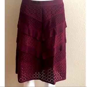 JCrew A line lace skirt